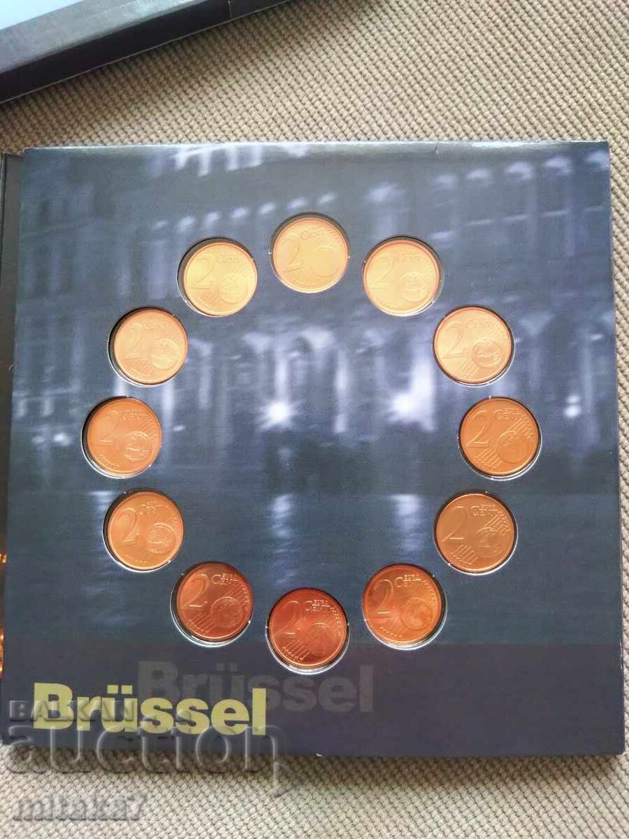 Сет евромонети 2002 година, Брюксел с цена € 18.00 | 35.21 лв.