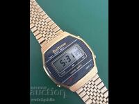 Beltime Digital gold-plated men's watch. Works