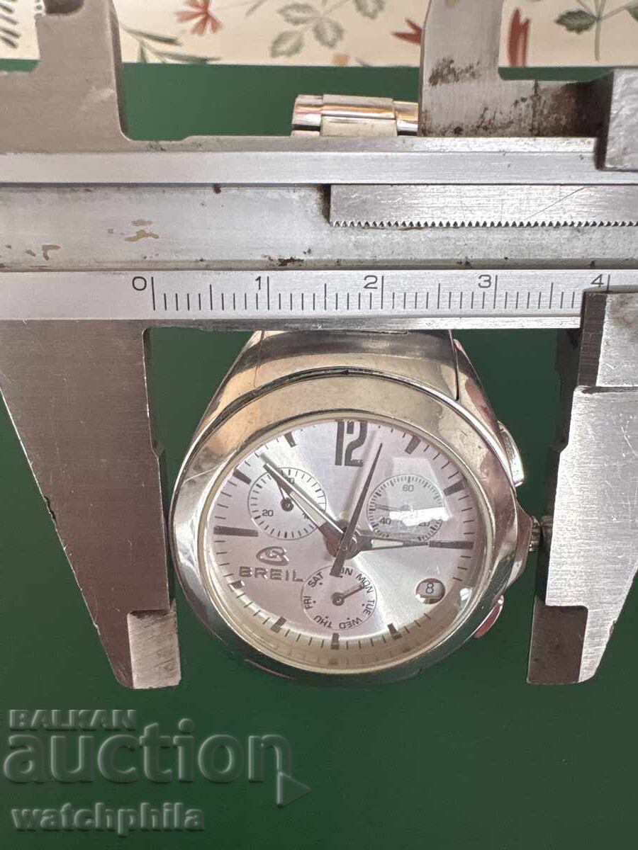 Παράδοση Ανδρικό ρολόι Breil Chronograph. Σπάνιο. Σε λειτουργία