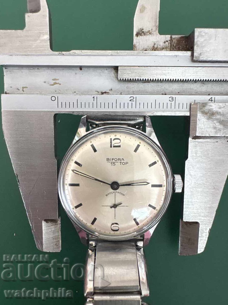 Auction  Bifora 15 Top men's watch. Rare. Working