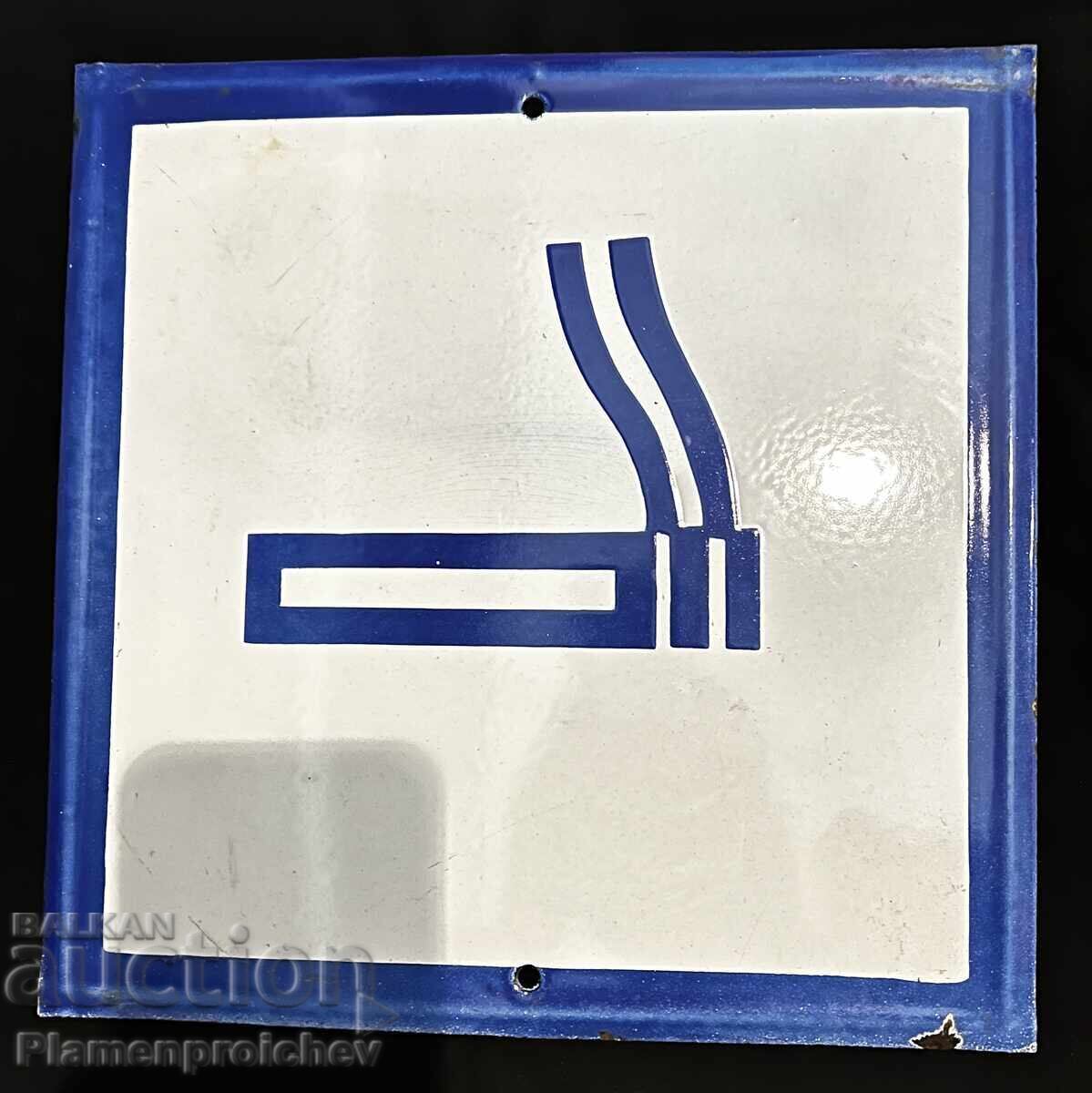 Enamelled Sign Plate from the Socialist Era, Unused