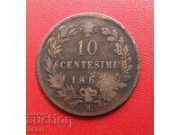 Ιταλία-10 σεντς 1867