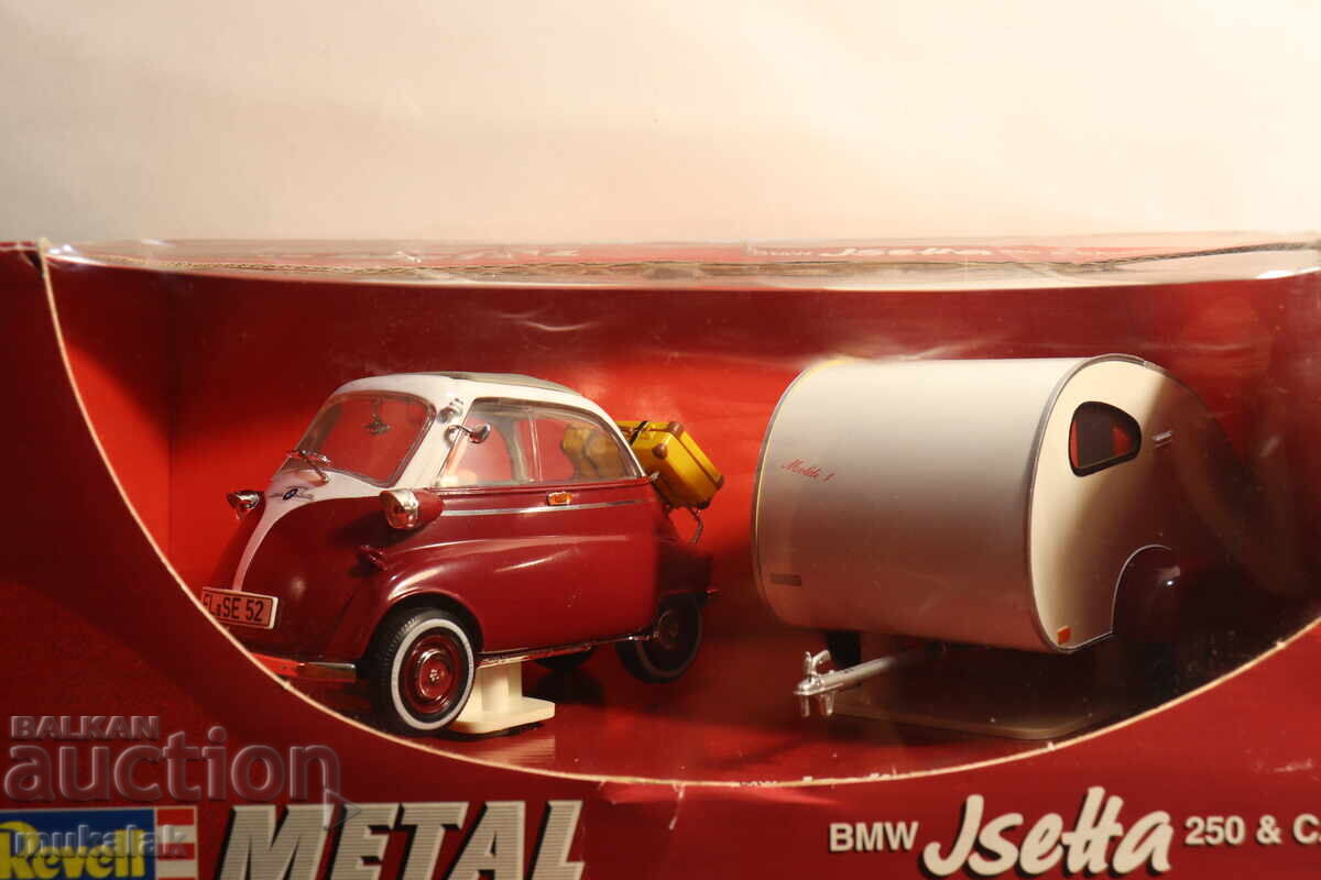 Delivery of REVELL 1/18 BMW ISETTA CAMPER CAMPER CARAVAN MODEL CAR