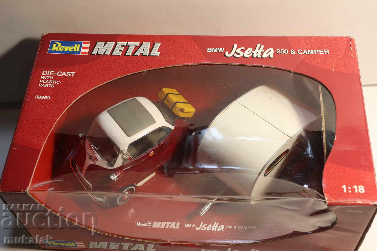 REVELL 1/18 BMW ISETTA CAMPER CAMPER CARAVAN MODEL CAR - 7