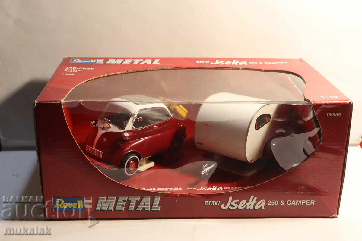 REVELL 1/18 BMW ISETTA CAMPER CAMPER CARAVAN MODEL CAR