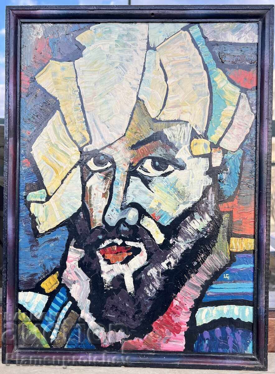 AUTOPORTRET TABLOU KOI PICTURĂ ȚVETKO ȚVETKOV CERVEN BRYAG SEMNAT