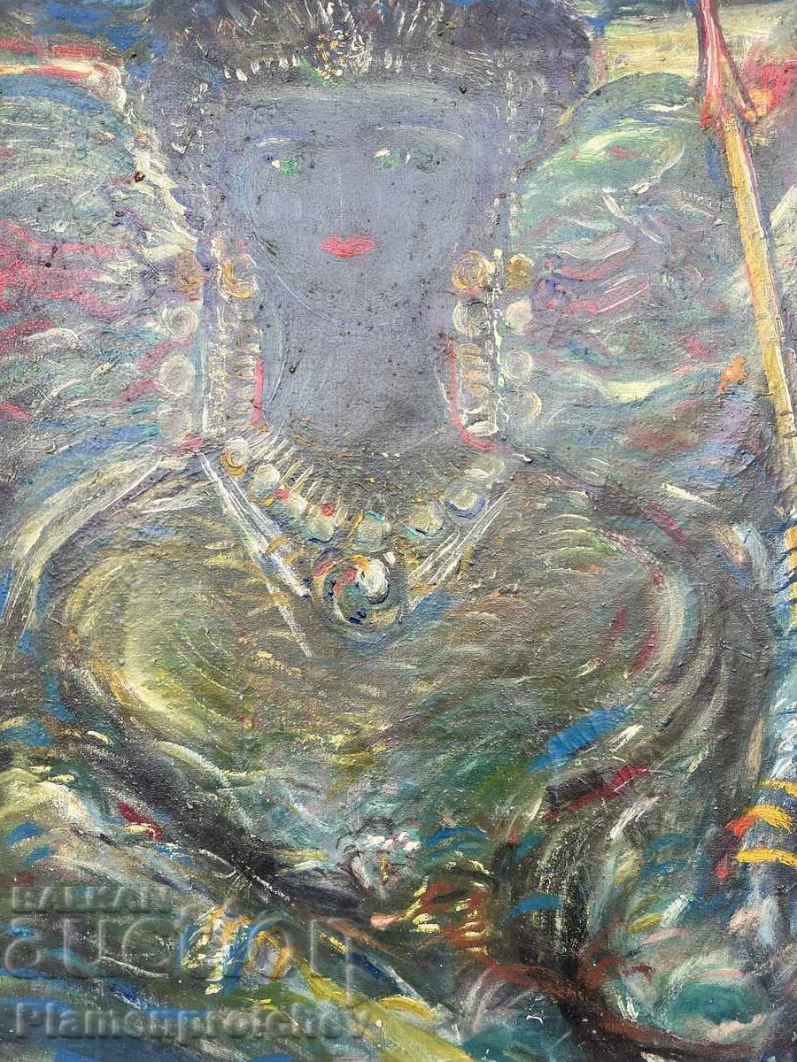 PAINTING OLYMPIA OIL ON CANVAS SIGNED 1995 with price € 500.00 | 977.92 BGN