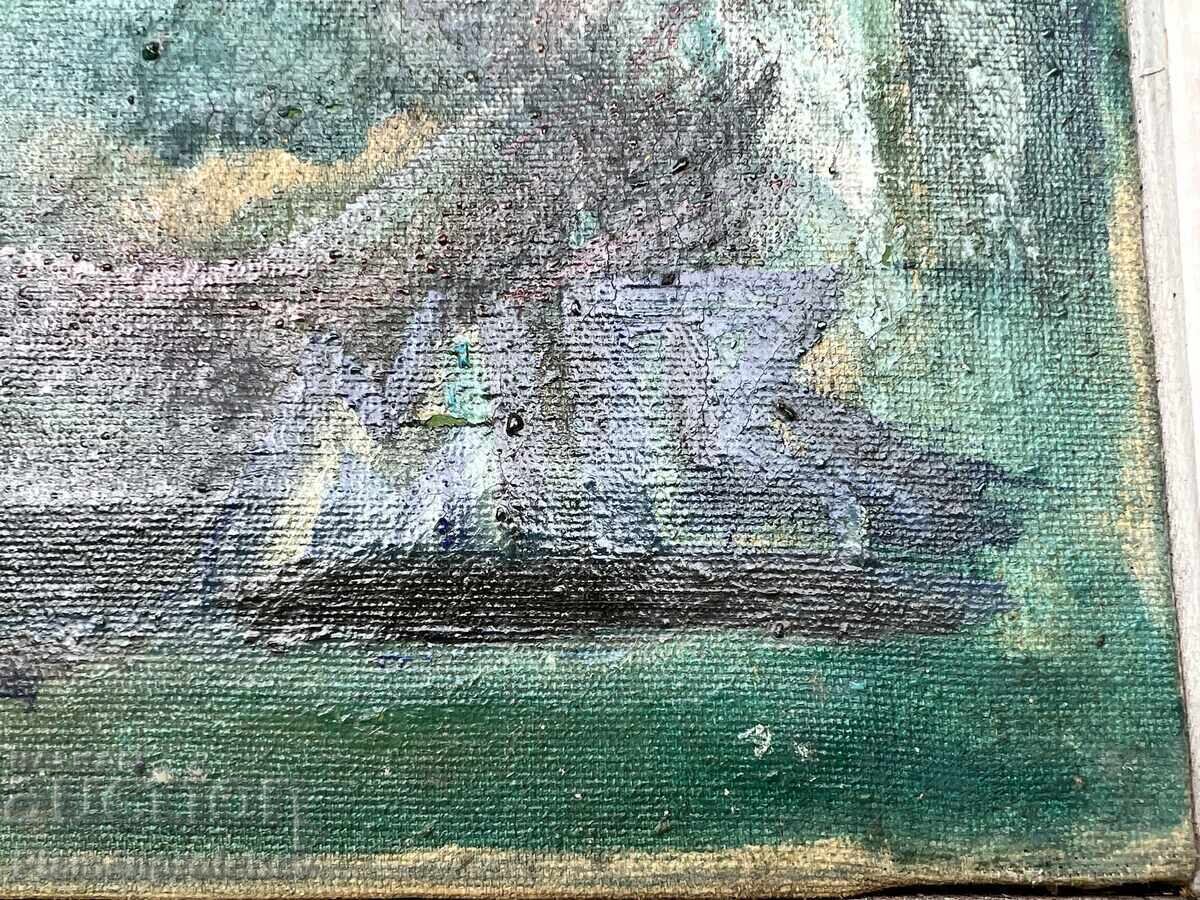 PAINTING OLYMPIA OIL ON CANVAS SIGNED 1995 - 7