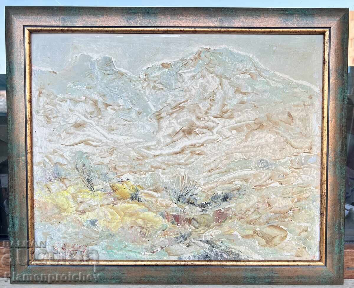 УНИКАТ КАРТИНА МАСЛО  ПОДПИСАНА И ДАТИРАНА