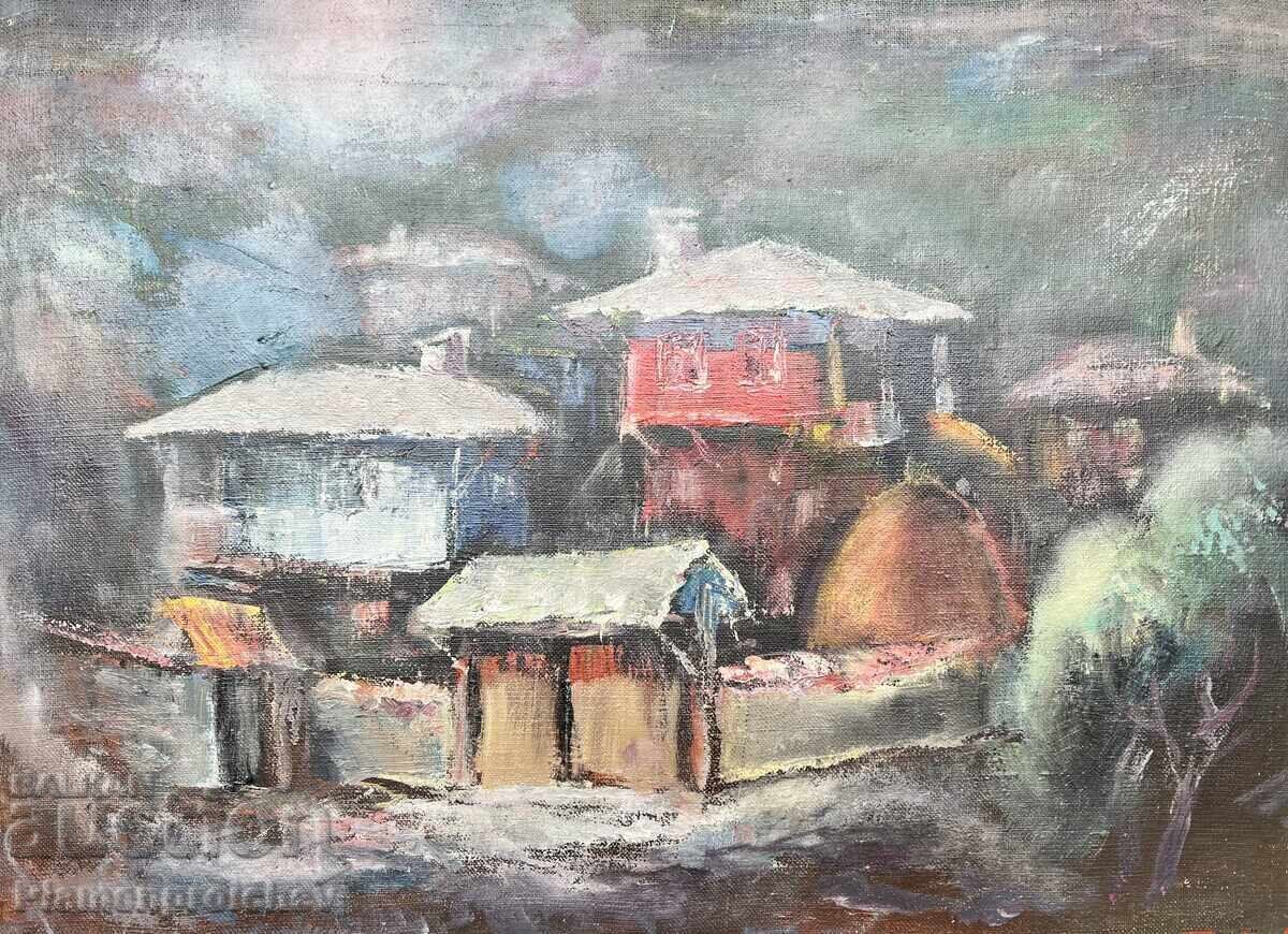 Аукцион УНИКАТ КАРТИНА МАСЛО ПОДПИСАНА 1980 Г.