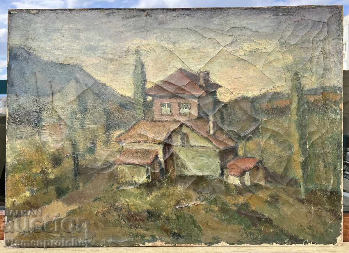 VERY OLD OIL PAINTING ON CANVAS