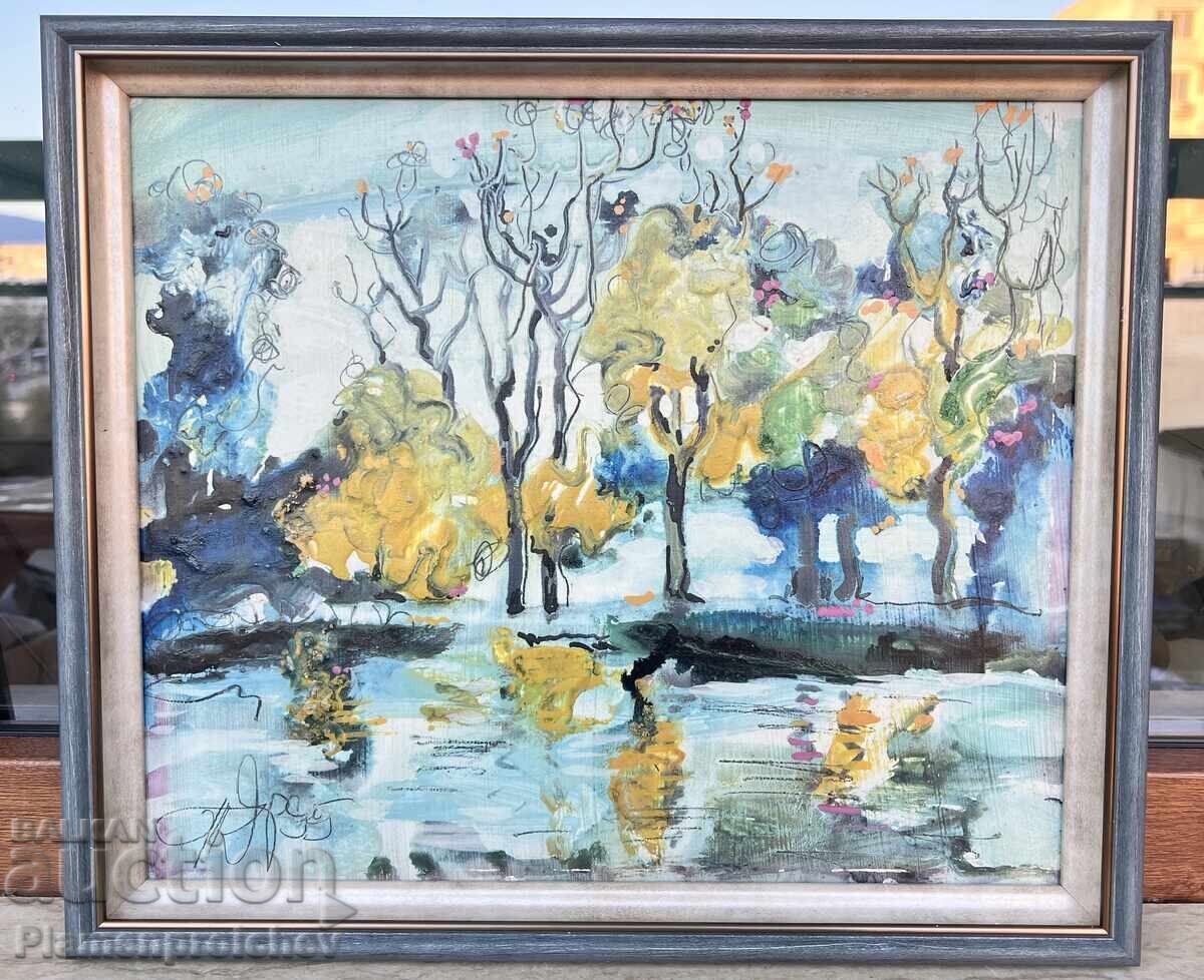 UNIQUE PAINTING SIGNED 1995
