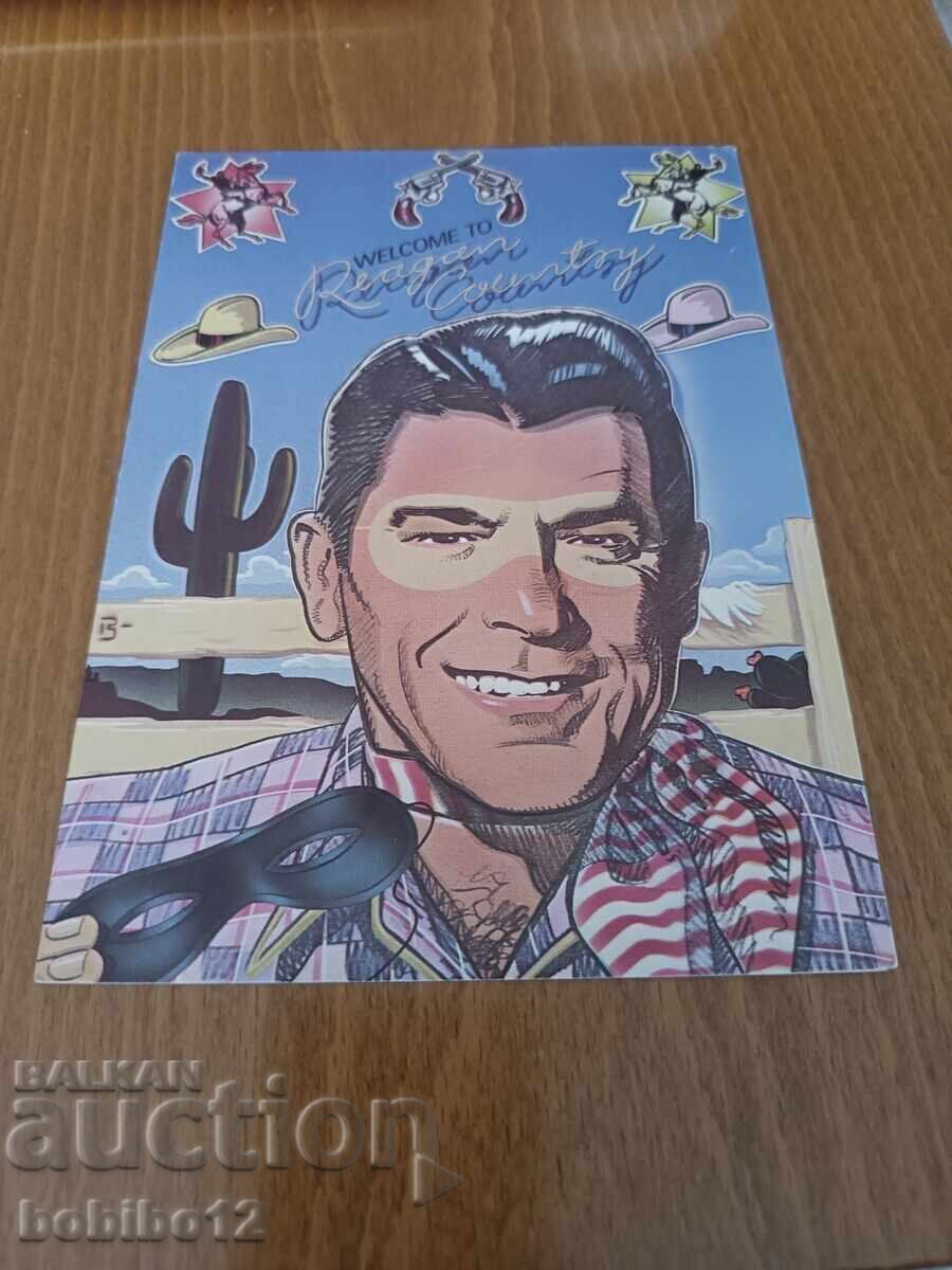 Broșură dublă - felicitare Ronald Reagan cu preț € 8.00 | 15.65 BGN