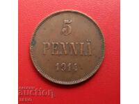 Rusia/pentru Finlanda/ 5 peni 1914