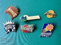 SUPER RARE COLLECTION 6 PIECES BADGES BASKETBALL VOLLEYBALL