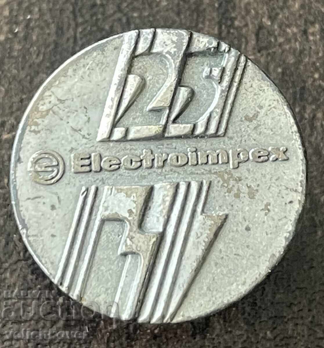 43418 Bulgaria 25 years Electroimpex company badge pin