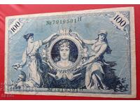Bancnotă-Germania-100 mărci 1908
