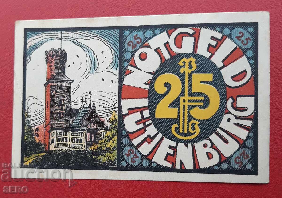 Банкнота-Германия-Шлезвиг-Холщайн-Лютенбург-25 пф 1921