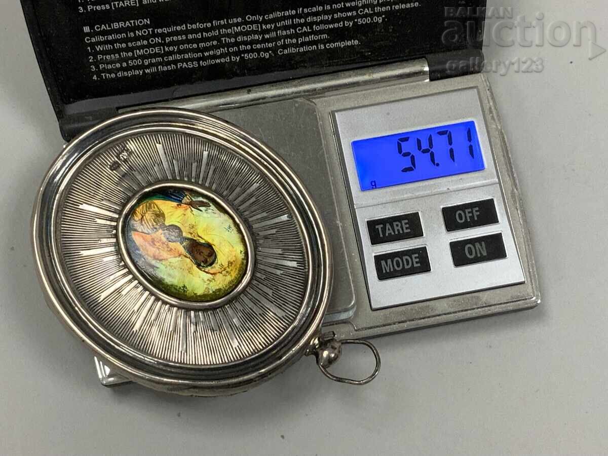 Russian silver icon painted on mother-of-pearl with price € 15.00 | 29.34 BGN