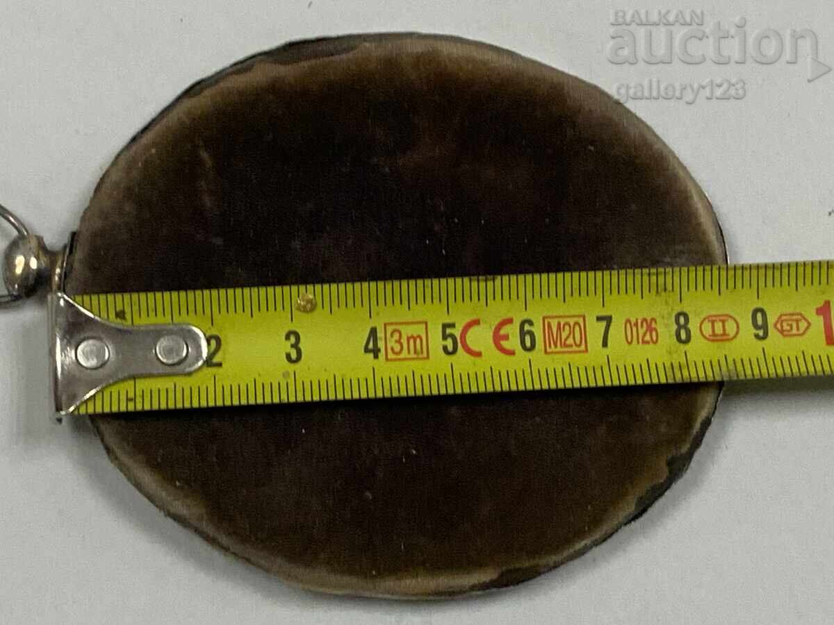 Delivery of Russian silver icon painted on mother-of-pearl