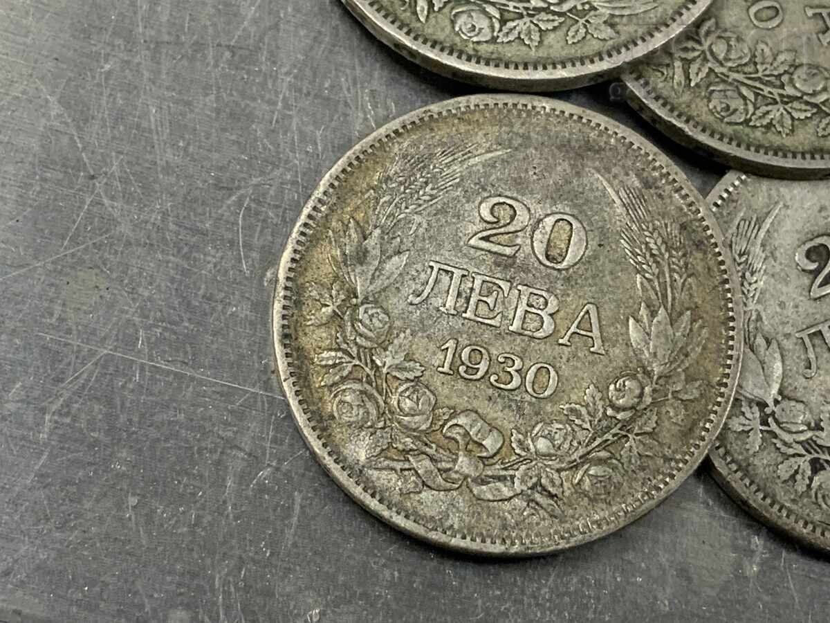 Auction  Lot of silver royal coins