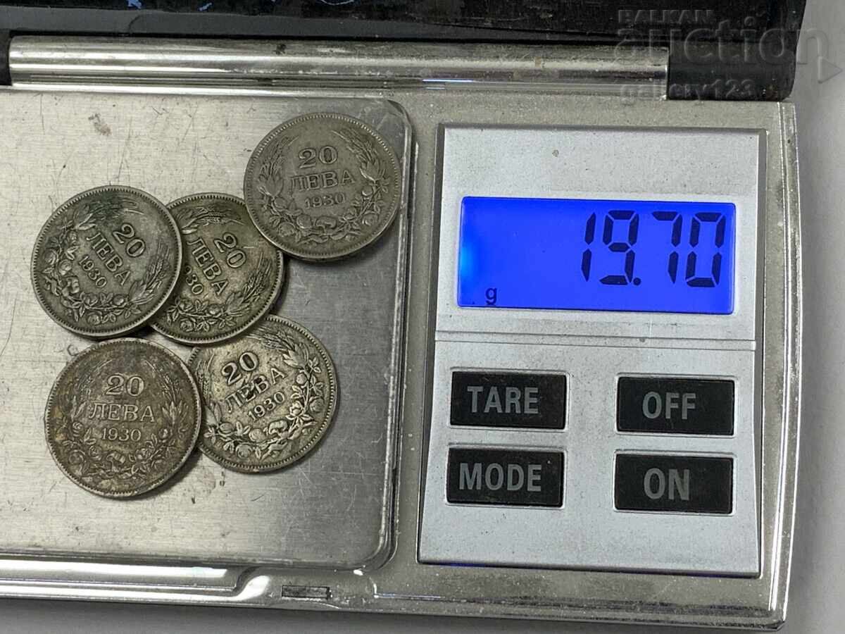 Lot of silver royal coins