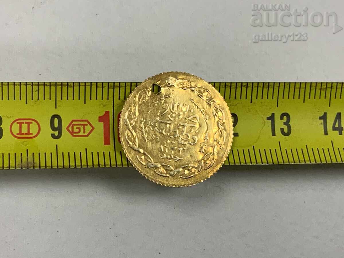 Auction  Turkish Ottoman gold coin hole jewelry