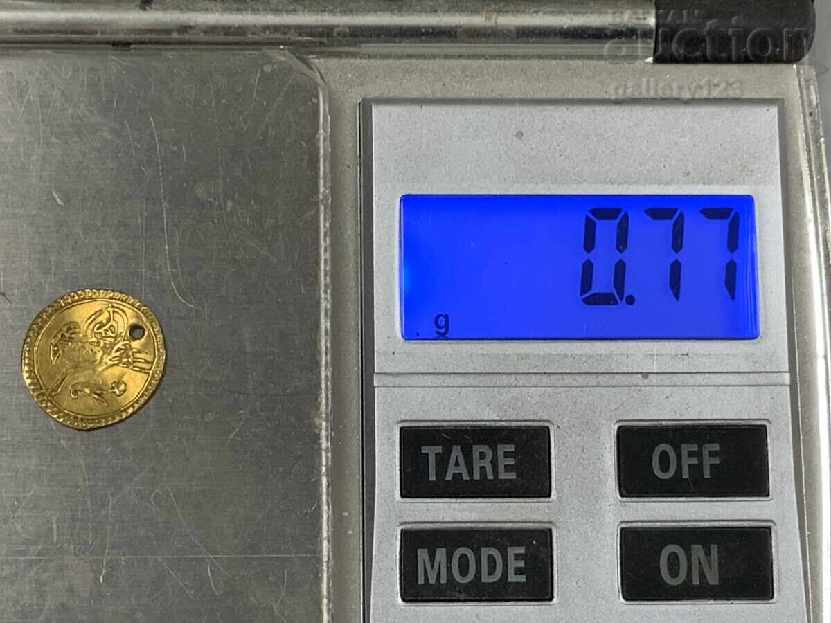 Доставка на Златна османска турска монета от накит1223г.
