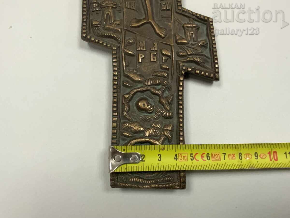 Russian large bronze cross - 6