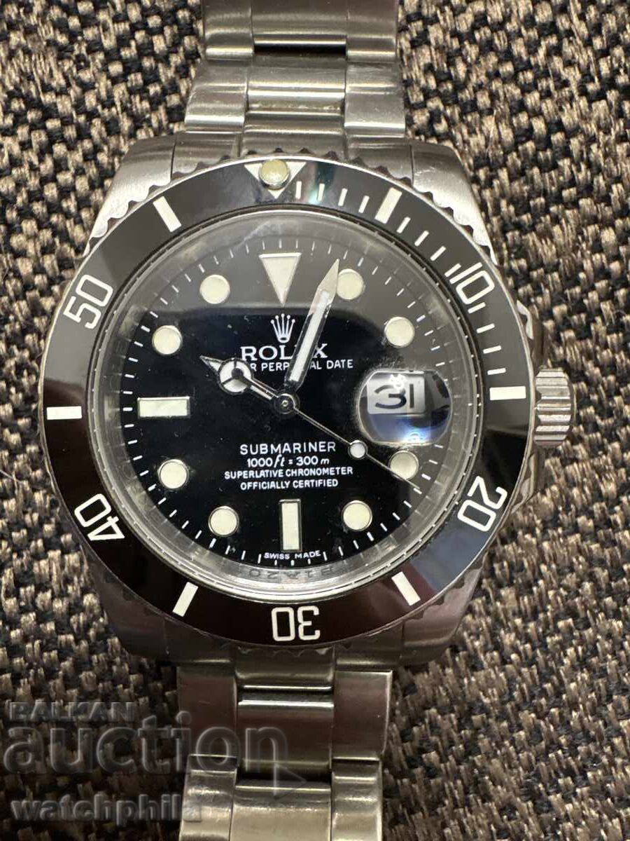 Ceas bărbătesc Rolex Automatic cu bezel ceramic. Replică cu preț € 1.72 | 3.36 BGN