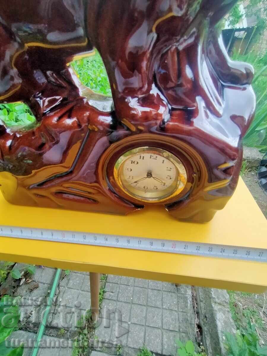 mechanical lion table clock - 5