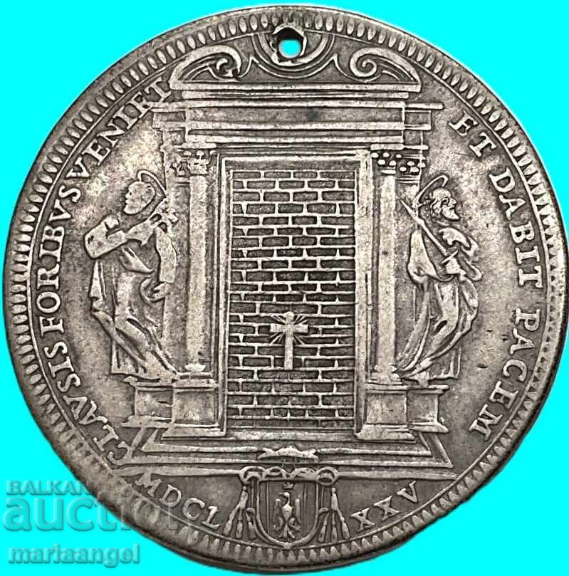 Piastru 1675 Vatican 44mm 31,37g Clement X argint - 7