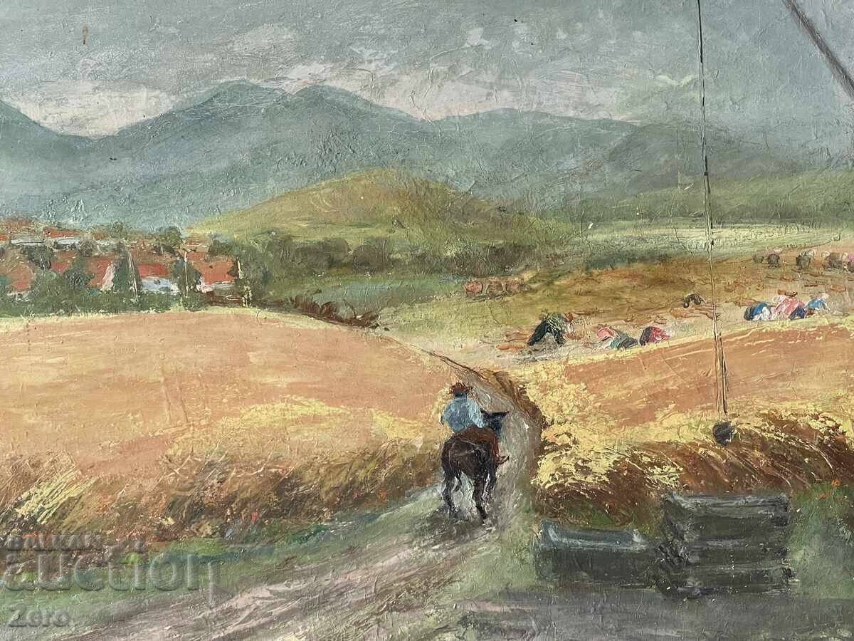 Стара Българска Картина 1963г. Маслени Бои Кунчо Грънчаров с цена € 500.00 | 977.92 лв.
