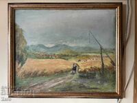 Стара Българска Картина 1963г. Маслени Бои Платно