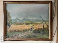 Стара Българска Картина 1963г. Маслени Бои Кунчо Грънчаров