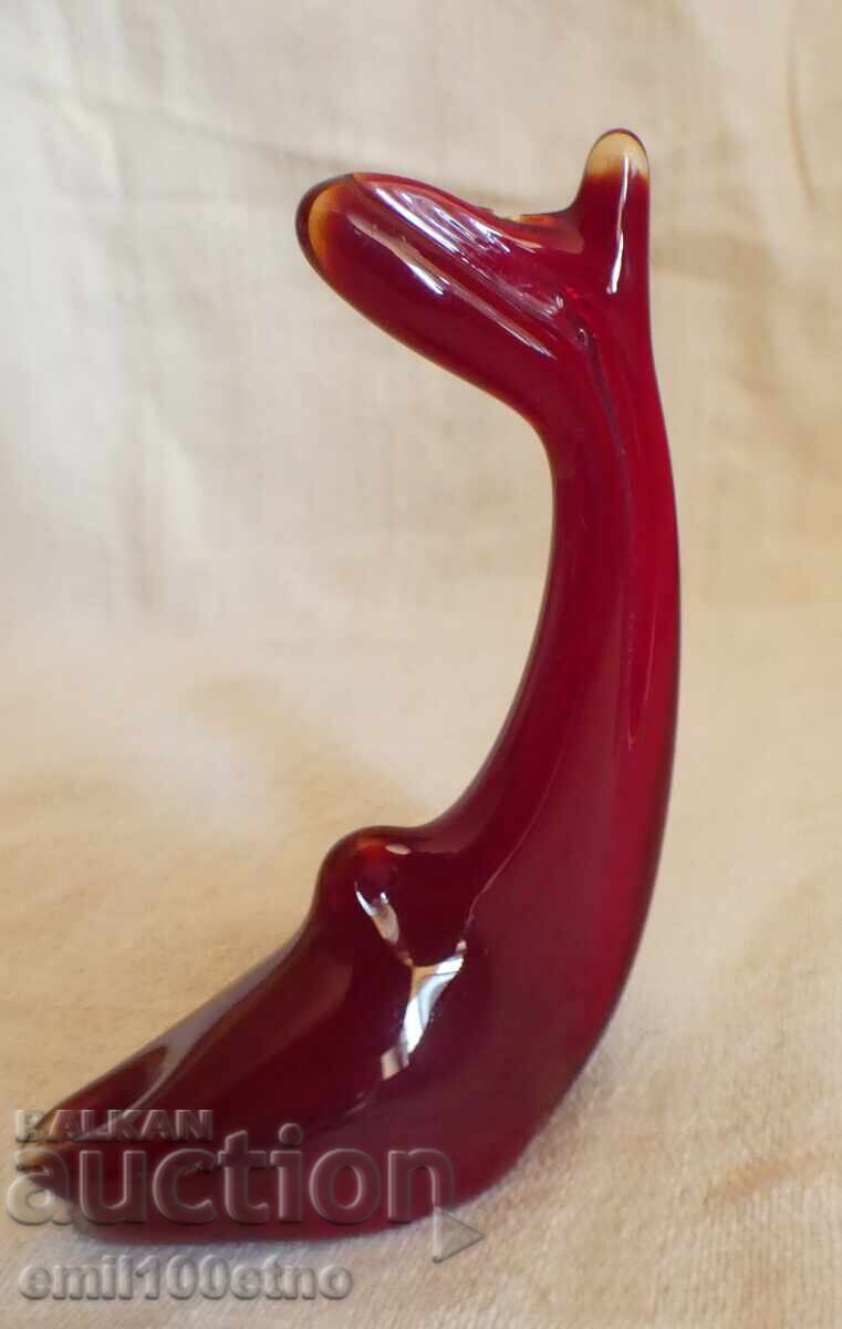 Figurină mică pește din sticlă colorată lucrată manual - 6