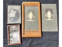 4 PIECES OLD TSARIST PHOTO FRAME UNIQUE