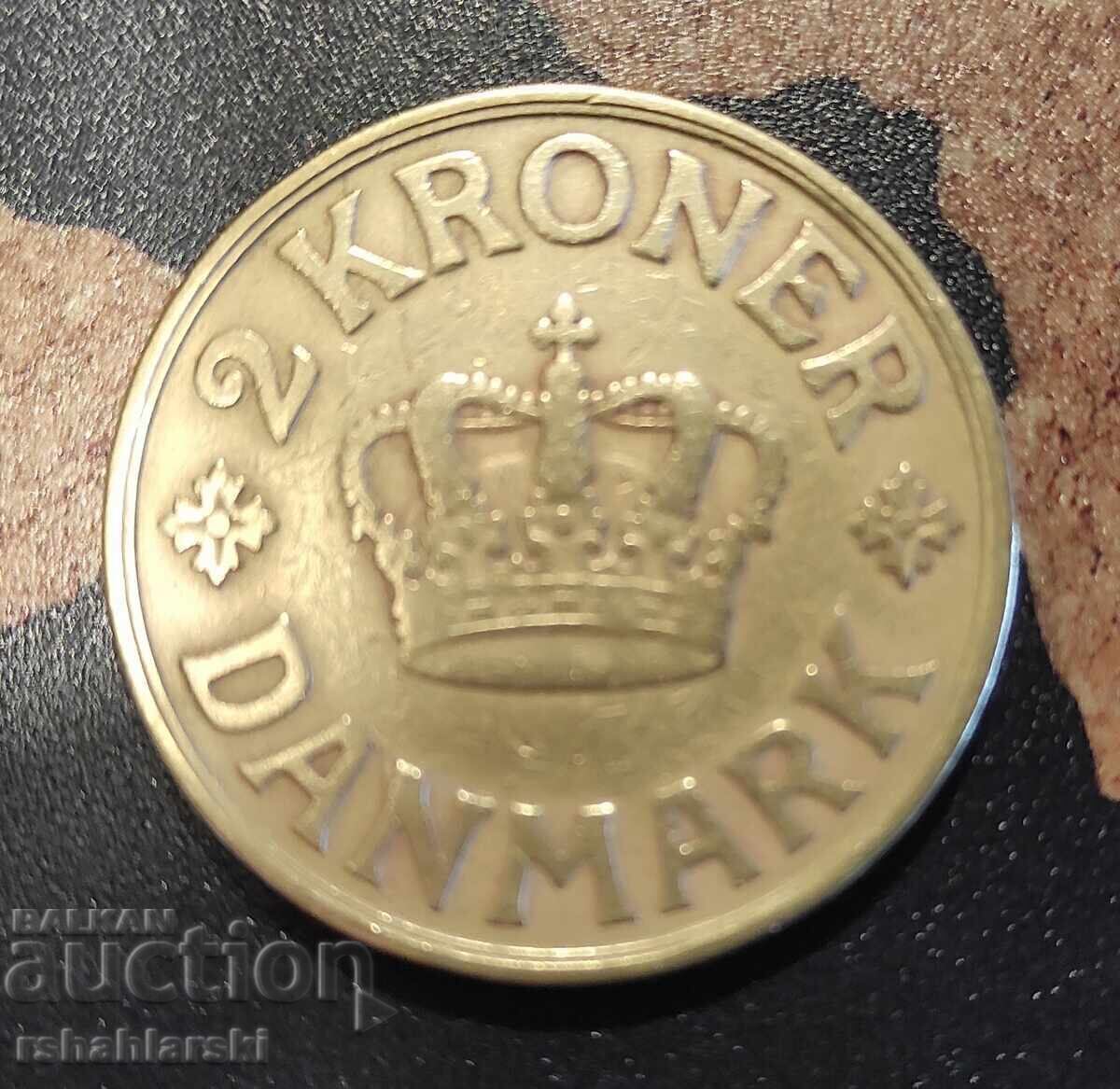 Monedă Danemarca 2 coroane, 1939