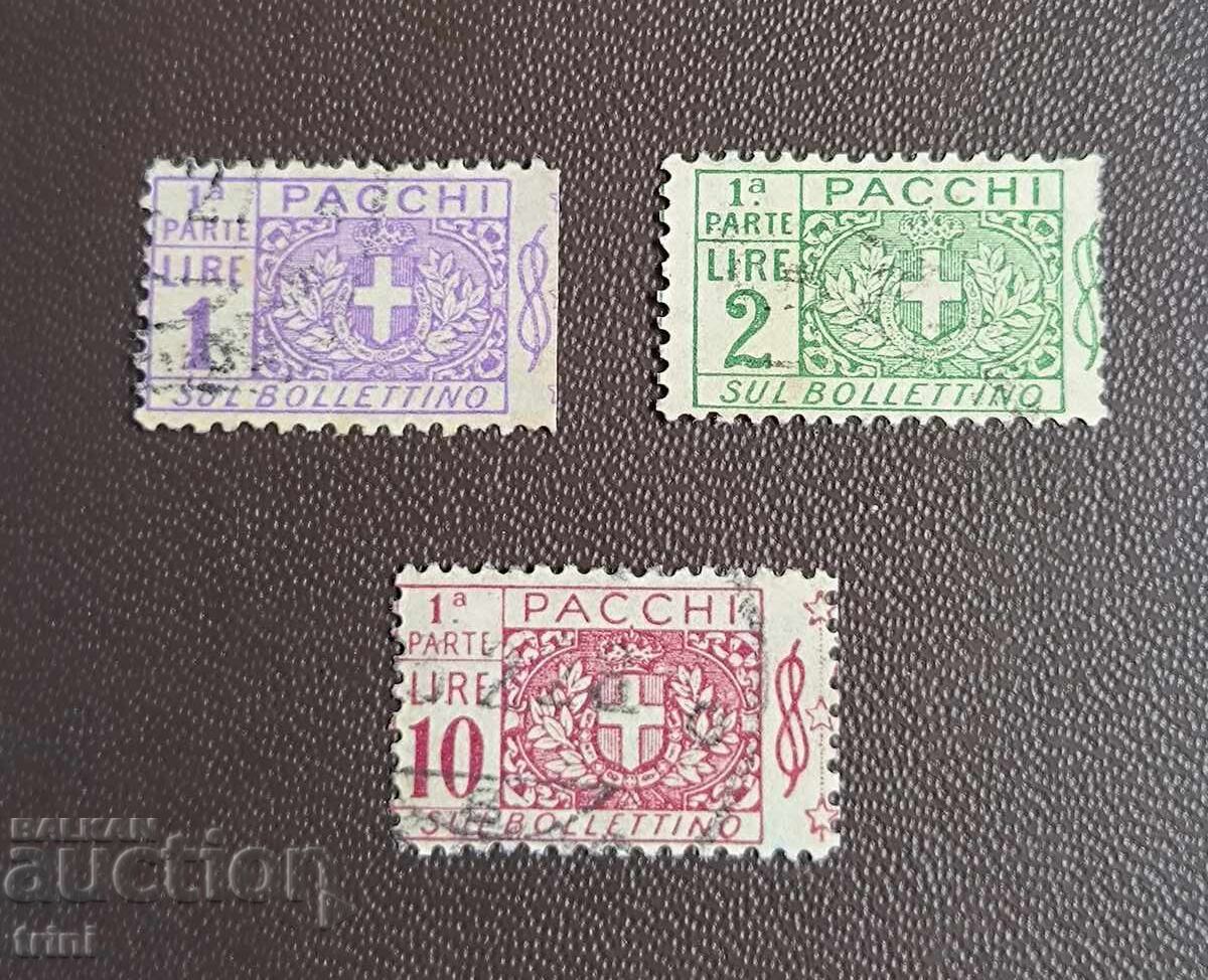 Italia 1914. Mărci poștale pentru colete