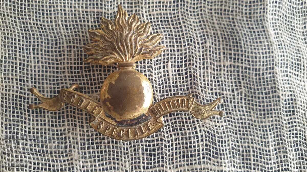 Insignă-cocardă istorică de la o școală militară specială franceză