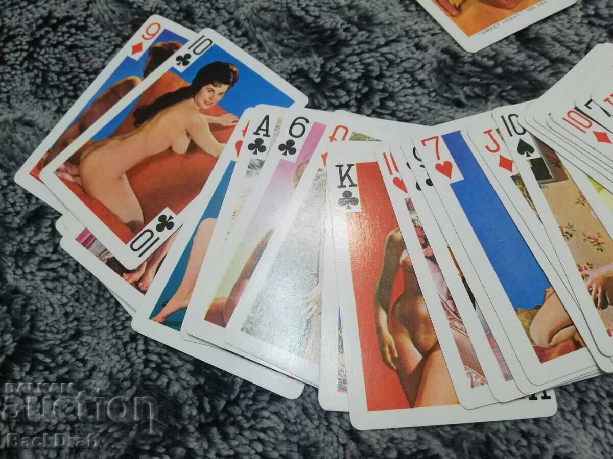 Delivery of Vintage erotic cards, playing deck SWEET HEART NO.303