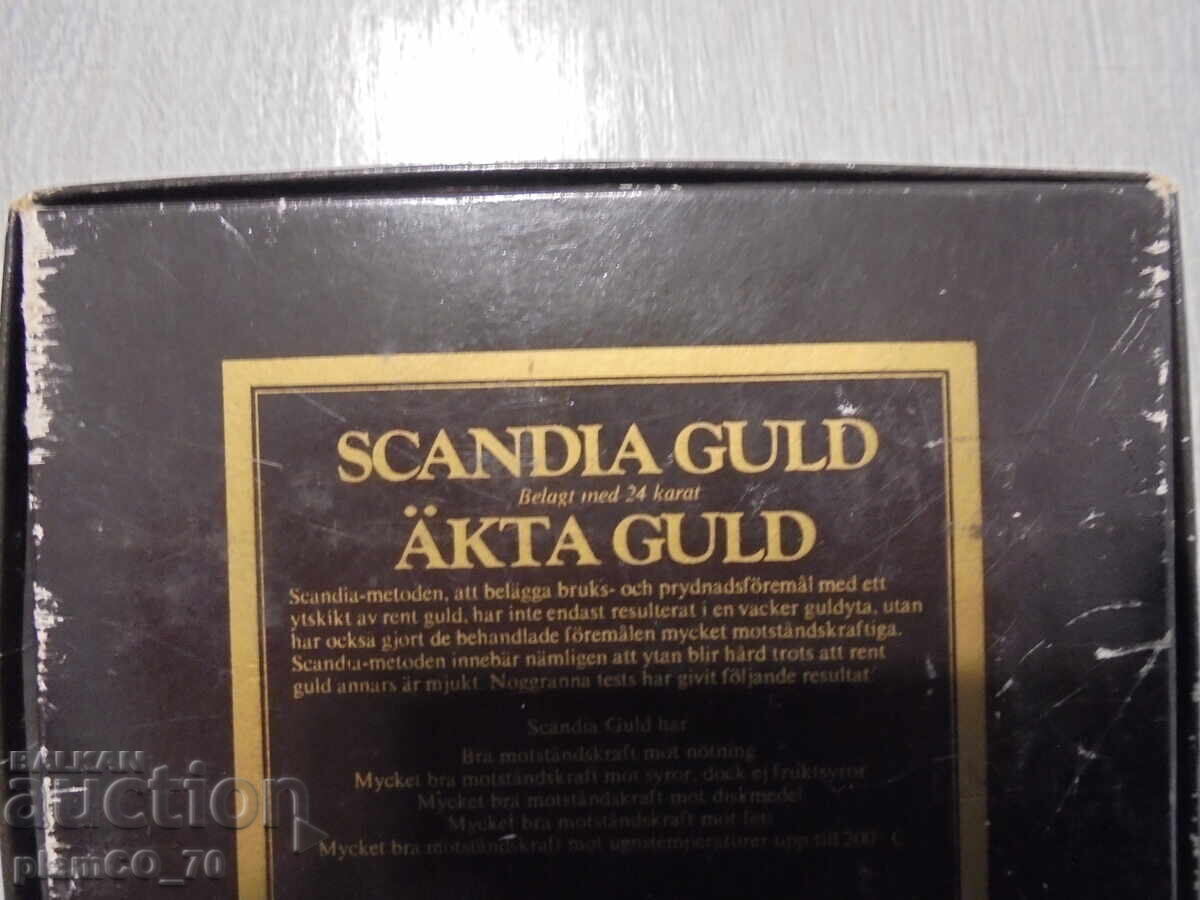 №*8601 Винтидж комплект SCANDIA GULD – две мини солнички - 5