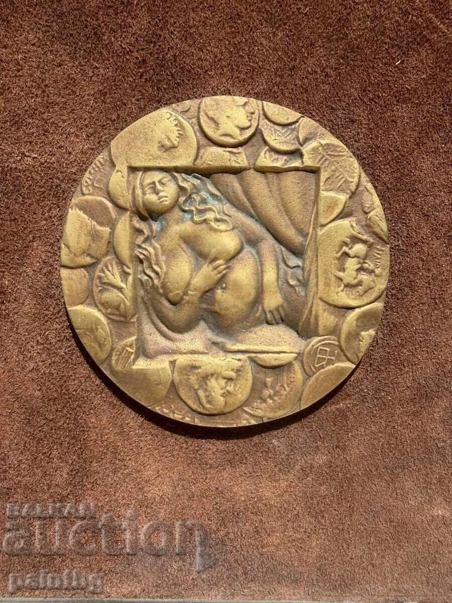 Auction  Bogomil Nikolov "Danaya", bronze, sculpture, painting, plaque