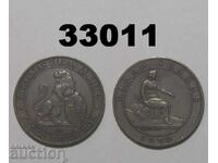 Spain 5 centimos 1870