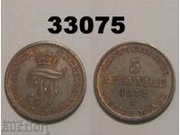 Mecklenburg-Schwerin 5 pfennig 1872 B Germany