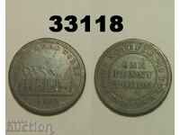 Flint Lead Works 1 penny 1813