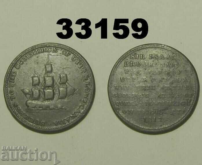 Καναδάς Isaac Brock 1/2 penny 1812 Upper Canada