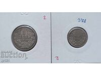 1 leu 1910 + 50 stotinki 1913