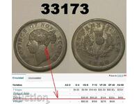 Canada 1 penny 1840 Nova Scotia 5 rânduri!