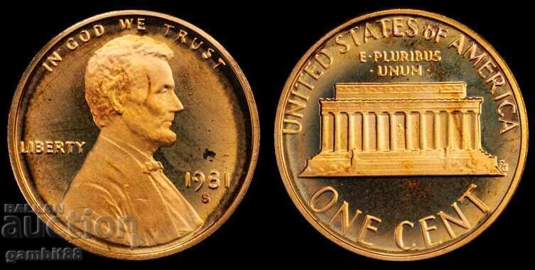 1 σεντ 1981 S ΗΠΑ - Grade PR66RD DCAM PCGS